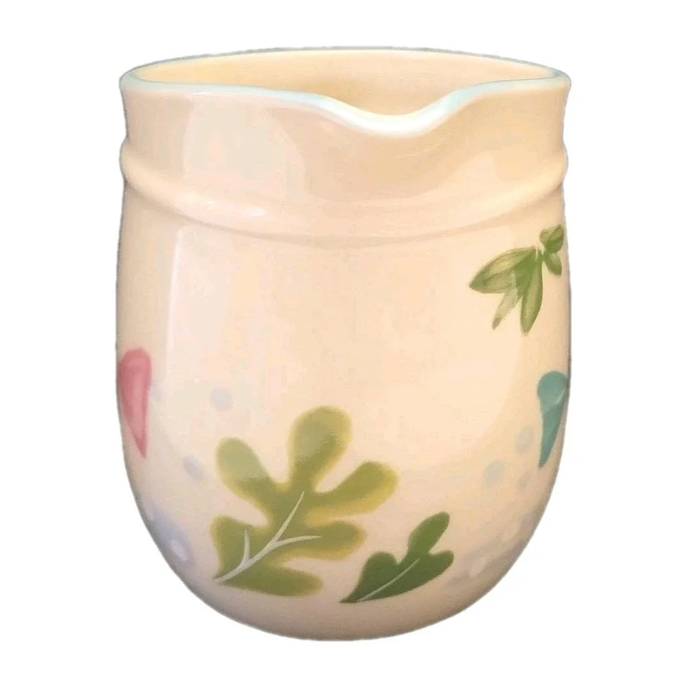 Studio Nova Fish Creamer Pitcher Hand Painted‎ Stoneware 90s Coastal Cottage
